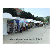 Carte postale 2012 juste d'art d'Ann Arbor