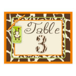 Carte postale 3 de BabyTable de jungle
