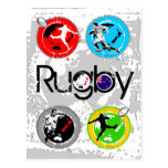 Carte postale 4 de rugby