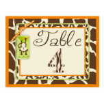 Carte postale 4 de Tableau de bébé de jungle