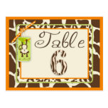 Carte postale 6 de Tableau de bébé de jungle