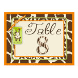 Carte postale 8 de BabyTable de jungle
