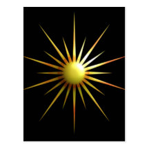 Carte postale abstraite de Sun