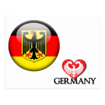 Carte postale allemande de drapeau