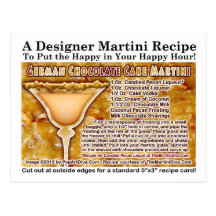 Carte postale allemande de recette de Martini de g