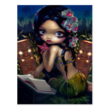 Carte postale "Amara et du livre"