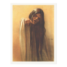 Carte postale avec la peinture de Carlos Schwabe