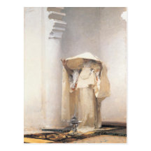 Carte postale avec la peinture de John Singer Sarg