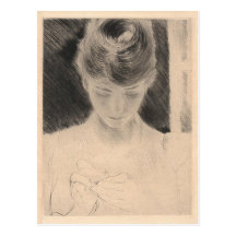 Carte postale avec la peinture de Paul Cesar Helle