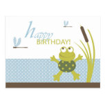 Carte postale B d'anniversaire de Ribbit