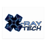 Carte postale (bleue) de technologie de rayon X