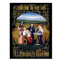 Carte postale : Bosch - extraction de la pierre de