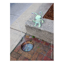 carte postale brickfishing de sluggo