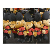 Carte postale britannique de gardes d'ours de noun
