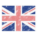 Carte postale BRITANNIQUE vintage de drapeau