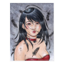 Carte postale cassée d'ange