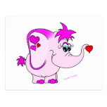 Carte postale chanceuse mignonne d'auriculaire