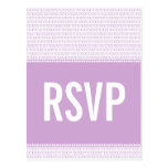 Carte postale chic du code binaire RSVP de geek, p
