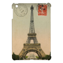 Carte postale chic française vintage de Paris de T