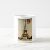 Carte postale chic française vintage de Paris de T Mugs À Café