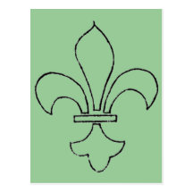 Carte postale chrétienne de symboles