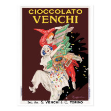 Carte postale : Cioccolato - chocolats
