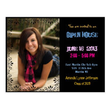 Carte postale colorée d'openhouse