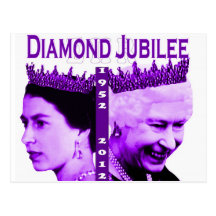 Carte postale commémorative de jubilé de diamant