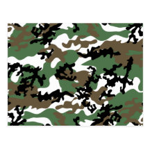 Carte postale concrète de Camo de jungle