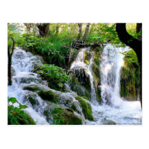 Carte postale croate de cascade