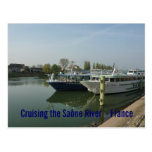 CARTE POSTALE - croisant la rivière de Saône - la 