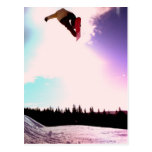 Carte postale d'air de surf des neiges