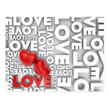 Carte postale d'amour