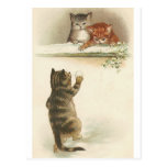 Carte postale d'amusement de boule de neige d'hive