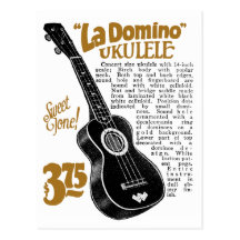 Carte postale d'annonce d'Uke de domino