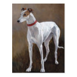 Carte postale d'art de chien de lévrier