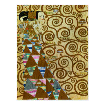 Carte postale d'attente de Gustav Klimt