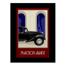 Carte postale d'Avant de traction de Citroen