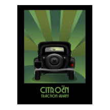 Carte postale d'Avant de traction de Citroen