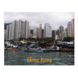 Carte postale de baie de Hong Kong