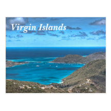 Carte postale de baie des Îles Vierges
