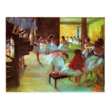 Carte postale de ballerine d'Edgar Degas