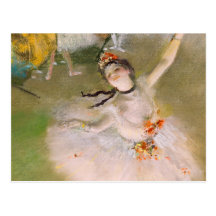 Carte postale de ballerine d'Edgar Degas