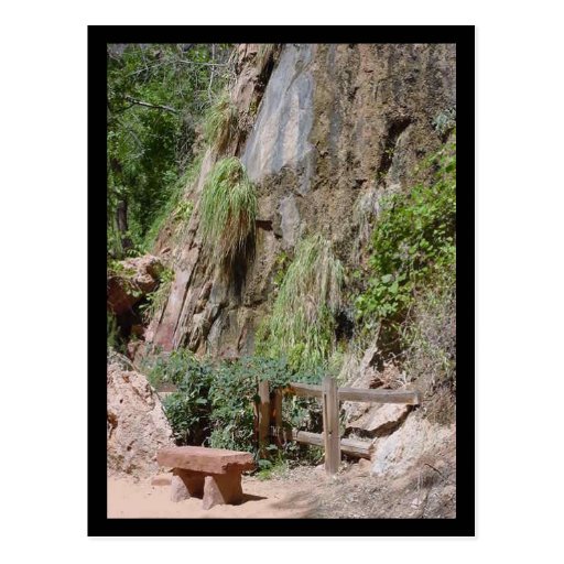 carte postale de banc de riverwalk