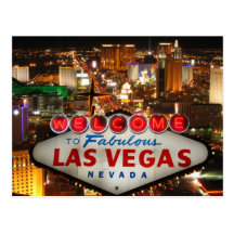 Carte postale de bande de Las Vegas