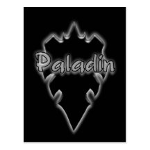 carte postale de bouclier de paladin