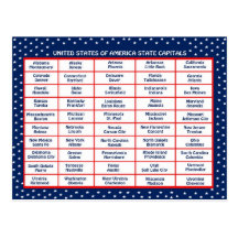 Carte postale de capitaux d'état d'USA