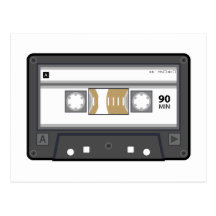 Carte postale de cassette audio