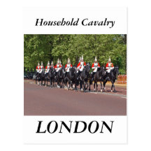 Carte postale de cavalerie de ménage