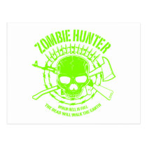 Carte postale de chasseur de zombi cartes postales